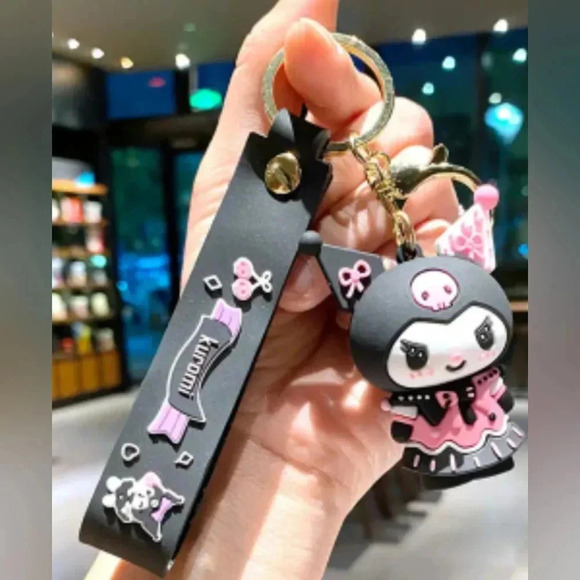 2/$30 BRAND NEW Kuromi keychain-(#930)(R) - Picture 1 of 3